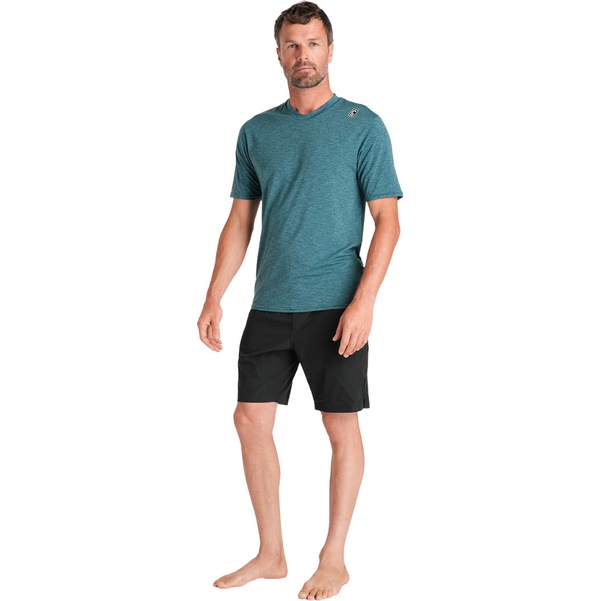 2026 C-Skins Mens Nuwave UV Short Sleeve Surf Tee C-NLYSURFM - Forest Green